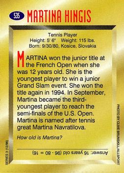 1996 Sports Illustrated for Kids II #535 Martina Hingis Back