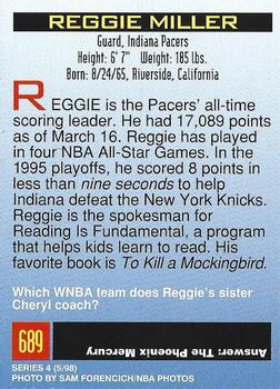 1998 Sports Illustrated for Kids #689 Reggie Miller Back