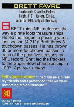 1999 Sports Illustrated for Kids #843 Brett Favre Back