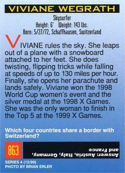 1999 Sports Illustrated for Kids #863 Viviane Wegrath Back