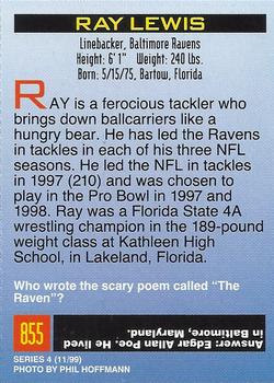 1999 Sports Illustrated for Kids #855 Ray Lewis Back