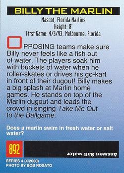 2000 Sports Illustrated for Kids I (Jan-Nov 2000) #892 Billy the Marlin Back