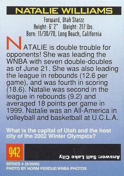 2000 Sports Illustrated for Kids I (Jan-Nov 2000) #942 Natalie Williams Back