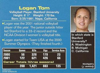 2002 Sports Illustrated for Kids #151 Logan Tom Back