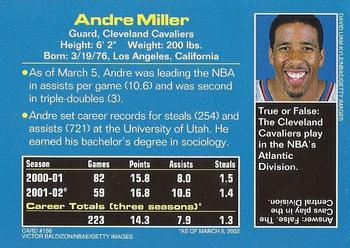 2002 Sports Illustrated for Kids #156 Andre Miller Back
