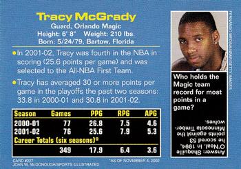 2003 Sports Illustrated for Kids #227 Tracy McGrady Back