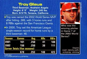 2003 Sports Illustrated for Kids #237 Troy Glaus Back