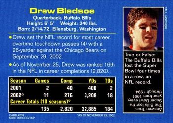 2003 Sports Illustrated for Kids #239 Drew Bledsoe Back