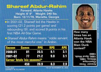 2003 Sports Illustrated for Kids #240 Shareef Abdur-Rahim Back