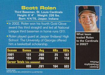 2003 Sports Illustrated for Kids #246 Scott Rolen Back