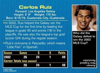 2003 Sports Illustrated for Kids #250 Carlos Ruiz Back