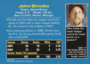 2003 Sports Illustrated for Kids #257 John Smoltz Back