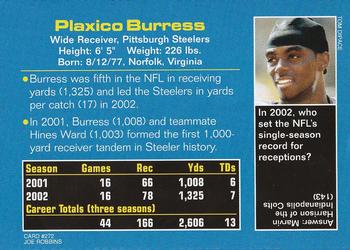 2003 Sports Illustrated for Kids #272 Plaxico Burress Back