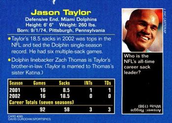 2003 Sports Illustrated for Kids #285 Jason Taylor Back