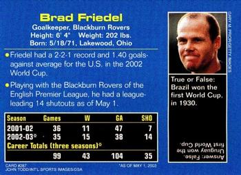 2003 Sports Illustrated for Kids #287 Brad Friedel Back