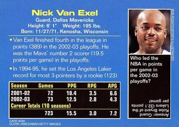 2003 Sports Illustrated for Kids #299 Nick Van Exel Back