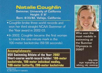 2003 Sports Illustrated for Kids #315 Natalie Coughlin Back
