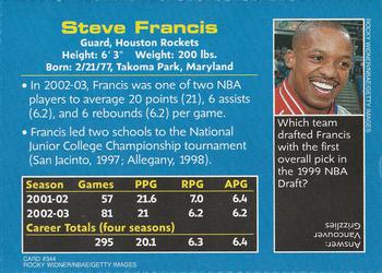 2004 Sports Illustrated for Kids #344 Steve Francis Back