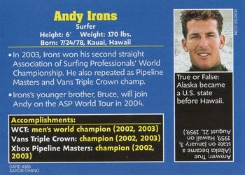 2004 Sports Illustrated for Kids #385 Andy Irons Back