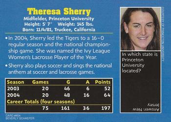 2004 Sports Illustrated for Kids #404 Theresa Sherry Back