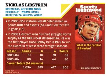 2006 Sports Illustrated for Kids #67 Nicklas Lidstrom Back