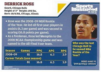 2009 Sports Illustrated for Kids #372 Derrick Rose Back