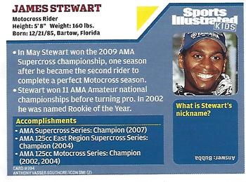 2009 Sports Illustrated for Kids #394 James Stewart Back