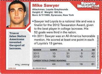 2012 Sports Illustrated for Kids #148 Mike Sawyer Back