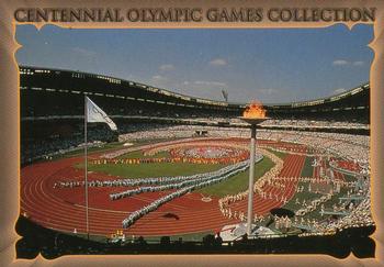 1996 Collect-A-Card Centennial Olympic Games Collection #11 400 Meters - Men Front