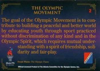 1996 Collect-A-Card Centennial Olympic Games Collection #2 The Olympic Movement Back