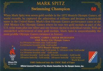 1996 Collect-A-Card Centennial Olympic Games Collection #60 Mark Spitz Back