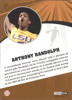 2009 Press Pass Fusion - Bronze #29 Anthony Randolph Back
