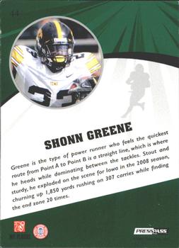 2009 Press Pass Fusion - Bronze #44 Shonn Greene Back