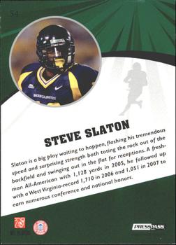 2009 Press Pass Fusion - Bronze #54 Steve Slaton Back