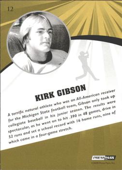 2009 Press Pass Fusion - Gold #12 Kirk Gibson Back
