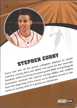 2009 Press Pass Fusion - Gold #18 Stephen Curry Back