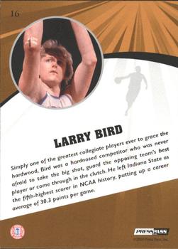 2009 Press Pass Fusion - Silver #16 Larry Bird Back