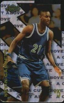 1996 Classic Assets - A Cut Above Phone Cards #8 Kevin Garnett Front