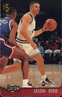 1996 Classic Assets - Phone Cards $5 #9 Jason Kidd Front