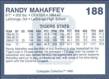 1990 Collegiate Collection Clemson Tigers #188 Randy Mahaffey Back