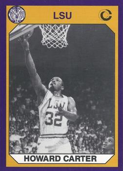 1990 Collegiate Collection LSU Tigers #40 Howard Carter Front