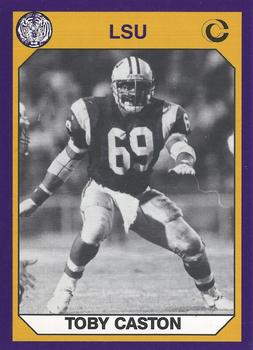 1990 Collegiate Collection LSU Tigers #49 Toby Caston Front