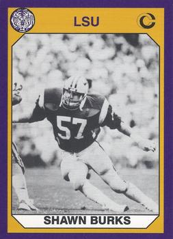 1990 Collegiate Collection LSU Tigers #96 Shawn Burks Front