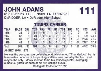 1990 Collegiate Collection LSU Tigers #111 John Adams Back