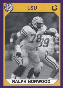 1990 Collegiate Collection LSU Tigers #173 Ralph Norwood Front