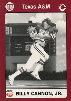 1991 Collegiate Collection Texas A&M Aggies #7 Billy Cannon Jr. Front