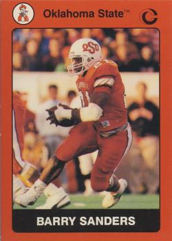 1991 Collegiate Collection Oklahoma State Cowboys #2 Barry Sanders Front