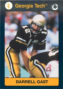1991 Collegiate Collection Georgia Tech Yellow Jackets #27 Darrell Gast Front