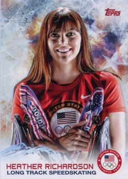 2014 Topps U.S. Olympic & Paralympic Team & Hopefuls #72 Heather Richardson Front