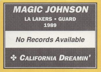 1990 California Dreamin' (unlicensed) #NNO Magic Johnson Back